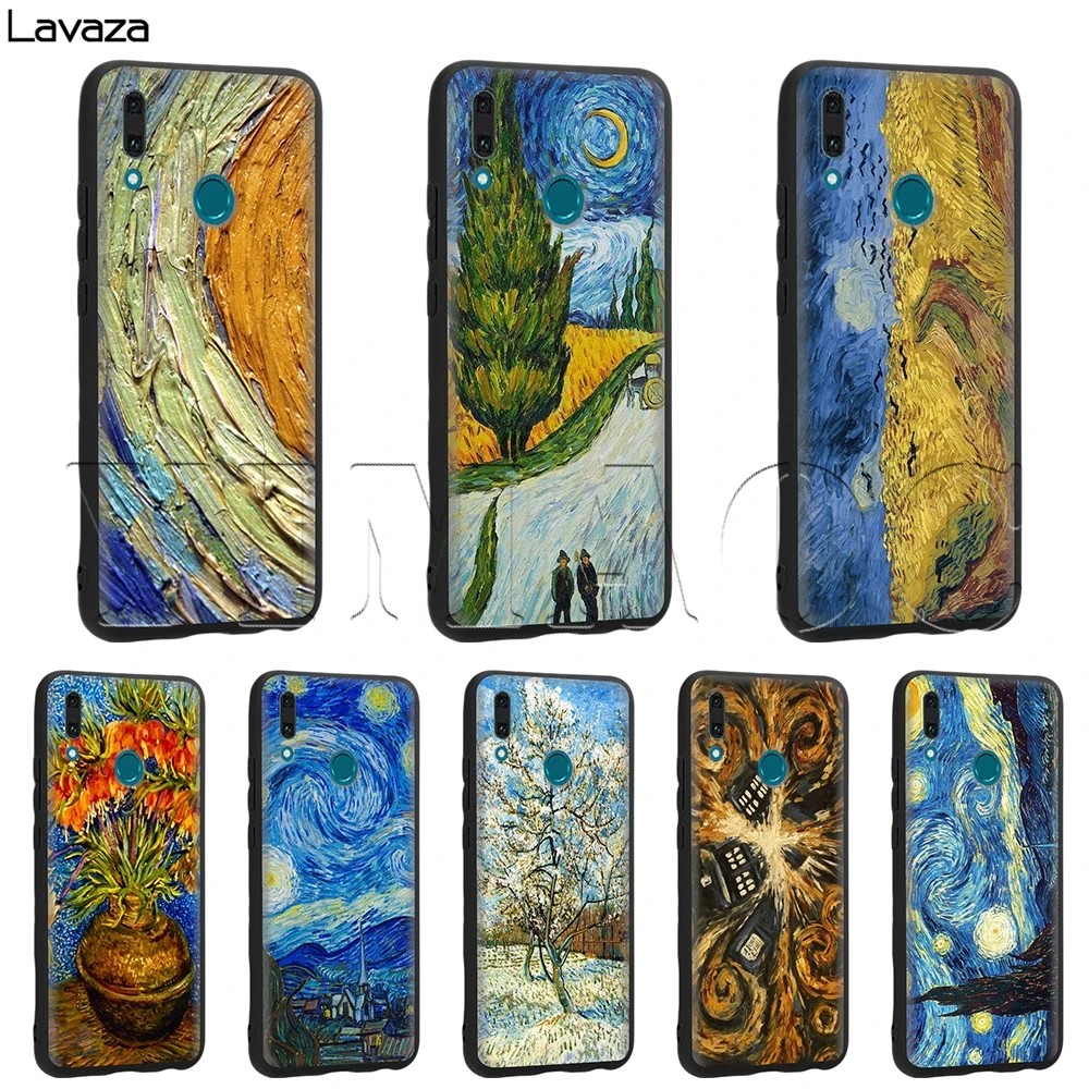 Силиконовый чехол Lavaza Van Gogh Tardis для Huawei Mate 10 P8 P9 P10 P20 Lite Pro P Smart Mini 2017 |