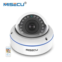 MISECU 48V POE HI3516C+SONY IMX322 H.265/H.264 IP Camera 2.8mm Vandalproof 2.0MP Surveillance Video Dome Camera Full HD ONVIF
