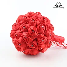 Высокое качество индивидуальные свадебные YIYI букет с бисером брошь искусственный невесты акценты Свадебные букеты