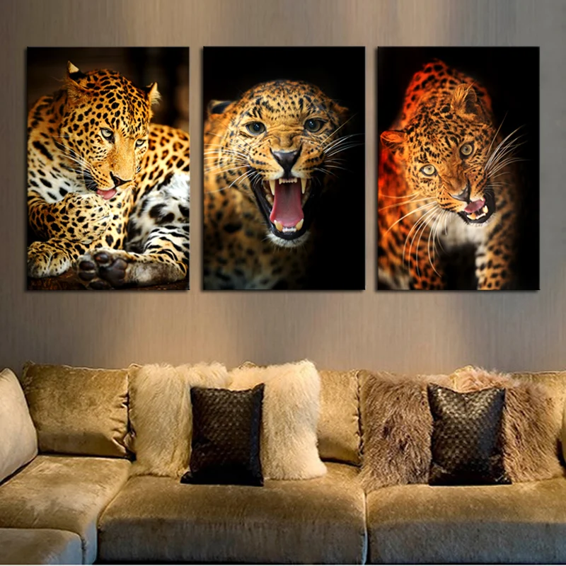 3-Pieces-set-Large-HD-Yellow-Leopard-Picture-Print-Painting-On-Canvas-Modern-Wall-Art-for