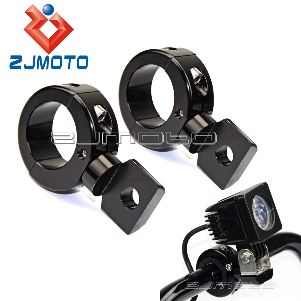 ZJMOTO 1 1/5" Tube Forks Handlebar CNC Aluminum Headlight Mounting