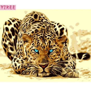 

paint by number kits for adults,leopard,painting by numbers for home decoration