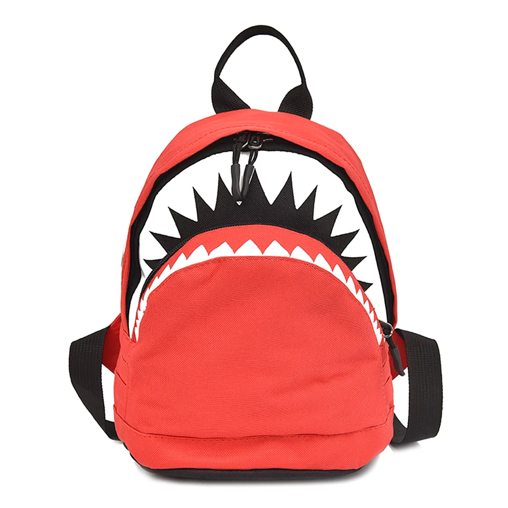 THINKTHENDO Мультфильм Акула в форме животного рюкзак для маленьких детей дети Bookbag милый школьная сумка - Цвет: 01-R