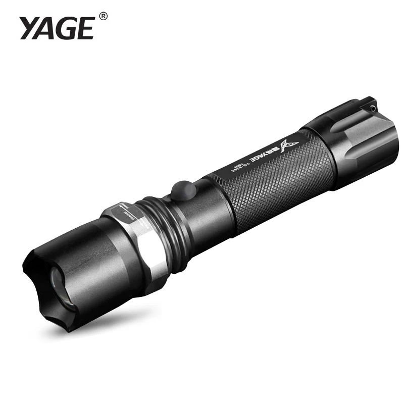 Beste YAGE Zaklamp Cree Lantaarn Tactische Oplaadbare Led zaklampen Zoomable Zaklamp 18650 Batterij niet in Linternas led Lamp