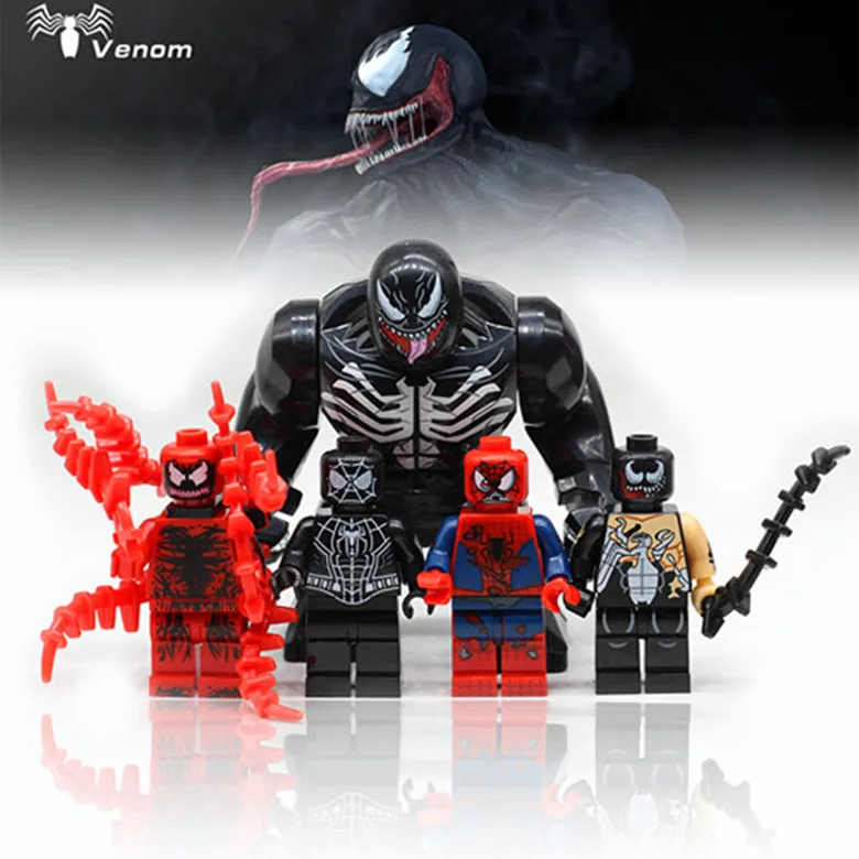 

Single sale Venom Movie Series Deadpool Spiderman Ironman Super Heroes Action Building Blocks Toys Kids Gifts KT1010
