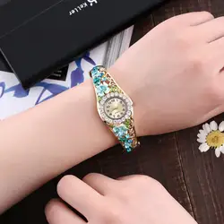 Relogio Feminino 2018 для женщин круглый полный алмазный браслет часы кварцевый механизм наручные часы Luxe Femmes Montres