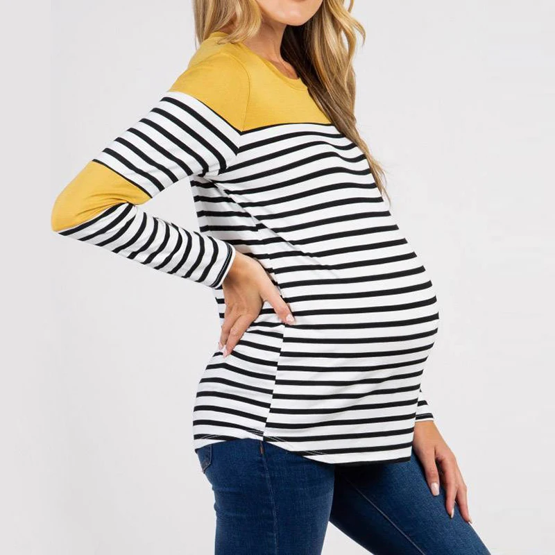 Women Fashion Casual Loose Blouse Shirts Woman Long Sleeve Striped O-Neck Blouse Shirt Wide Tops Femme Blusas Autumn Shirt Blusa