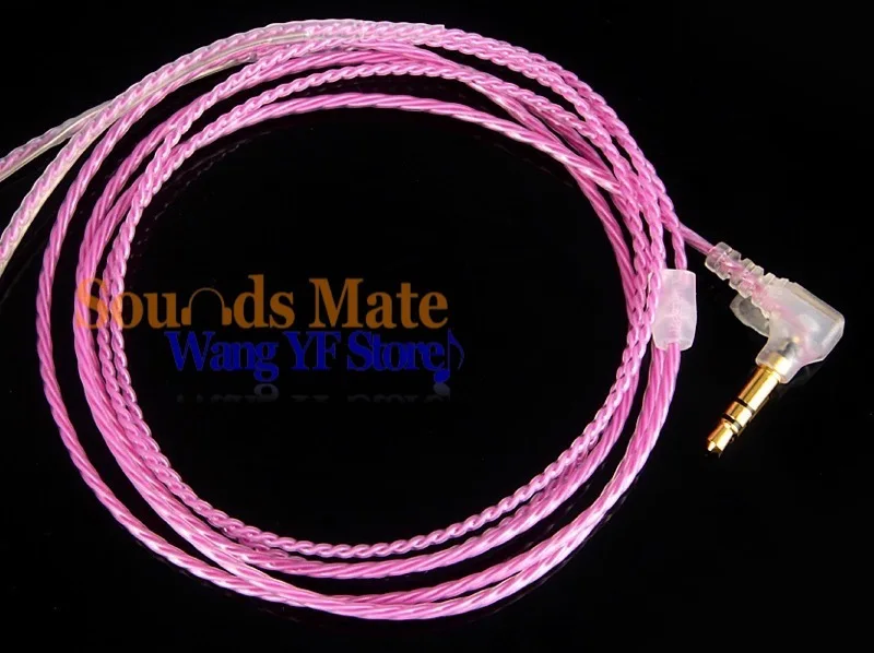 Silver Plated 6N OFC HiFi Cable For SENNHEISER IE8 IE80 IE8I In Ear Headphone 4 Colors select