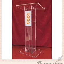 Шэньчжэнь заказной церковный подиум, Хрустальный акриловый пульмат, акриловая Трибуна Lectern