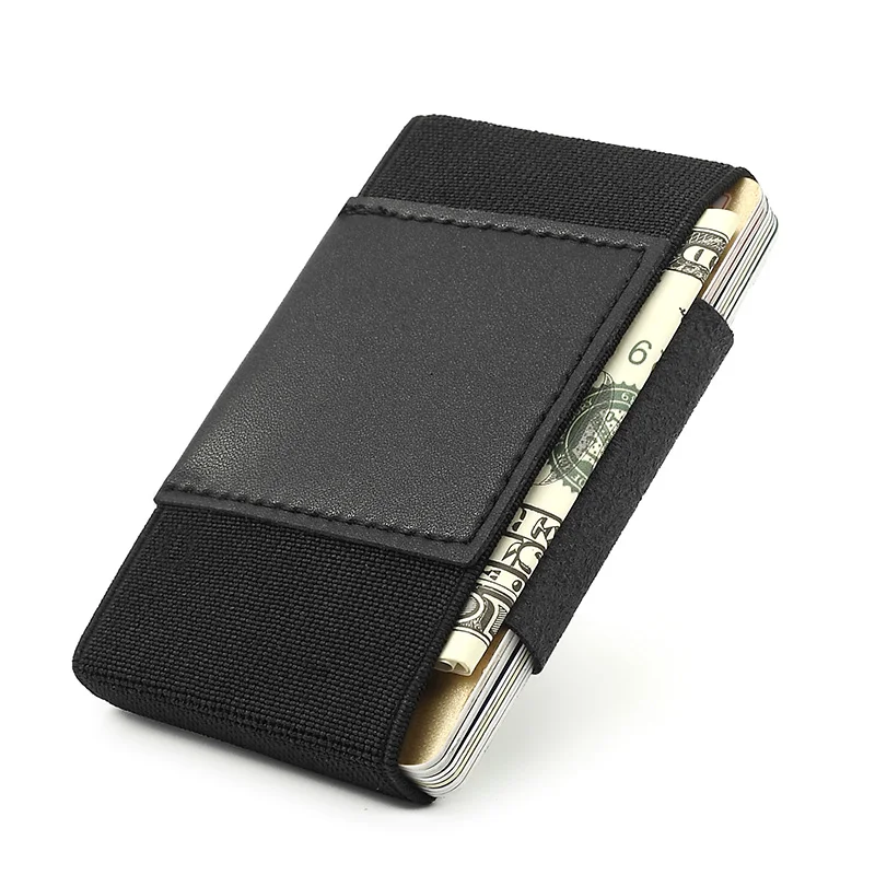 Slim ID Credit Card Holder Elastic Minimalist Wallet Card Holders Magic