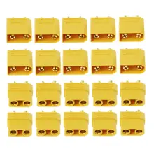 10 пар Женский Мужской XT90 Банановая пуля Разъем для RC LiPo батареи Позолоченный разъем типа "банан"