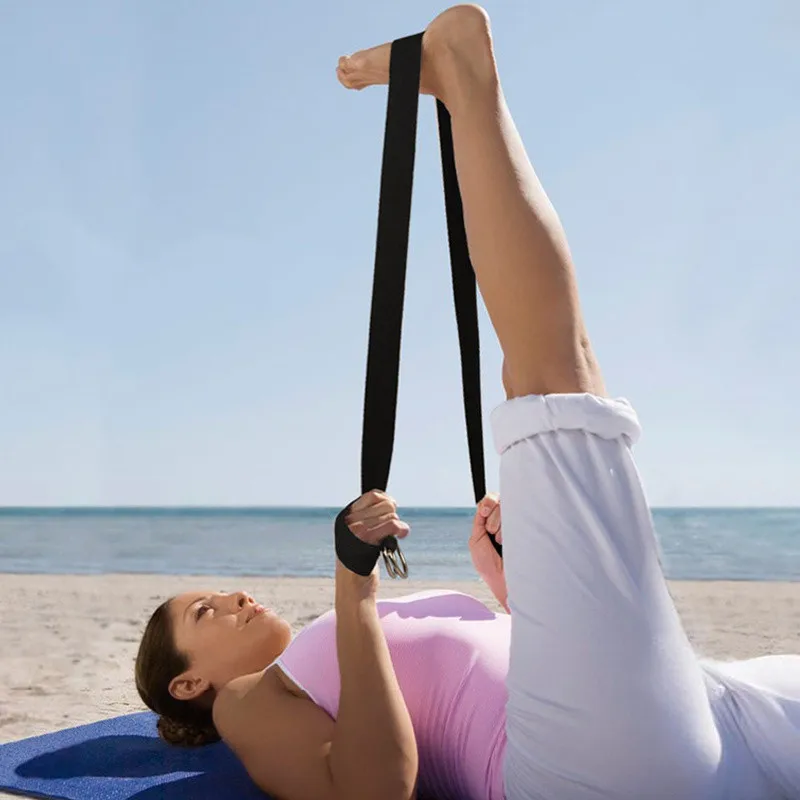 

183CM Sport Yoga Stretch Strap D-Ring Belt Gym Waist Leg Fitness Adjustable Belt