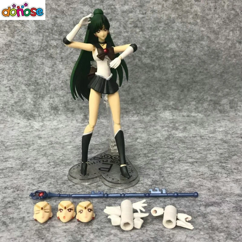 

Anime Sailor Moon Figure Joint movable Pretty Guardian SHF Sailor Pluto Meiou Setsuna Action Figure Toy for girls