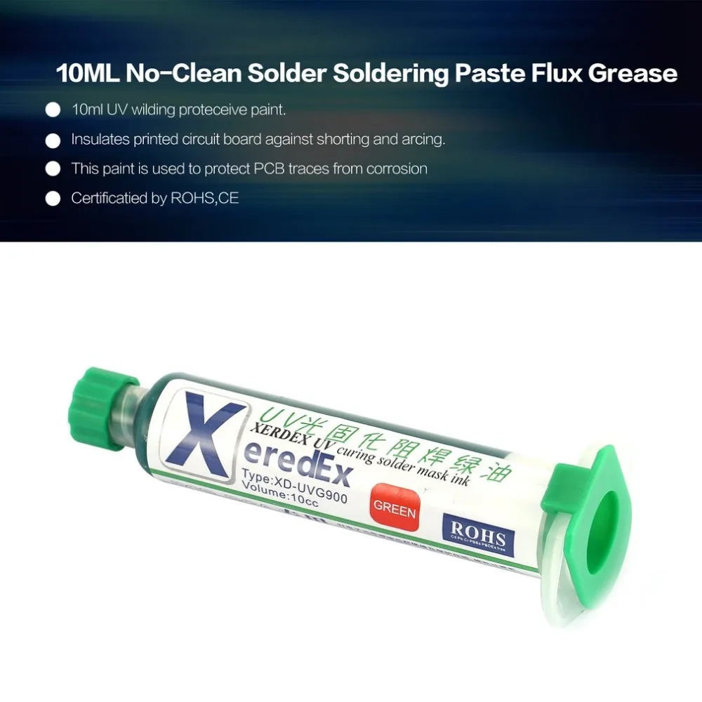 XEREDEX 10ML UV Solder Mask BGA PCB Paint Prevent Soldering Paste Flux Corrosive Curing Solder Protective Mask Ink
