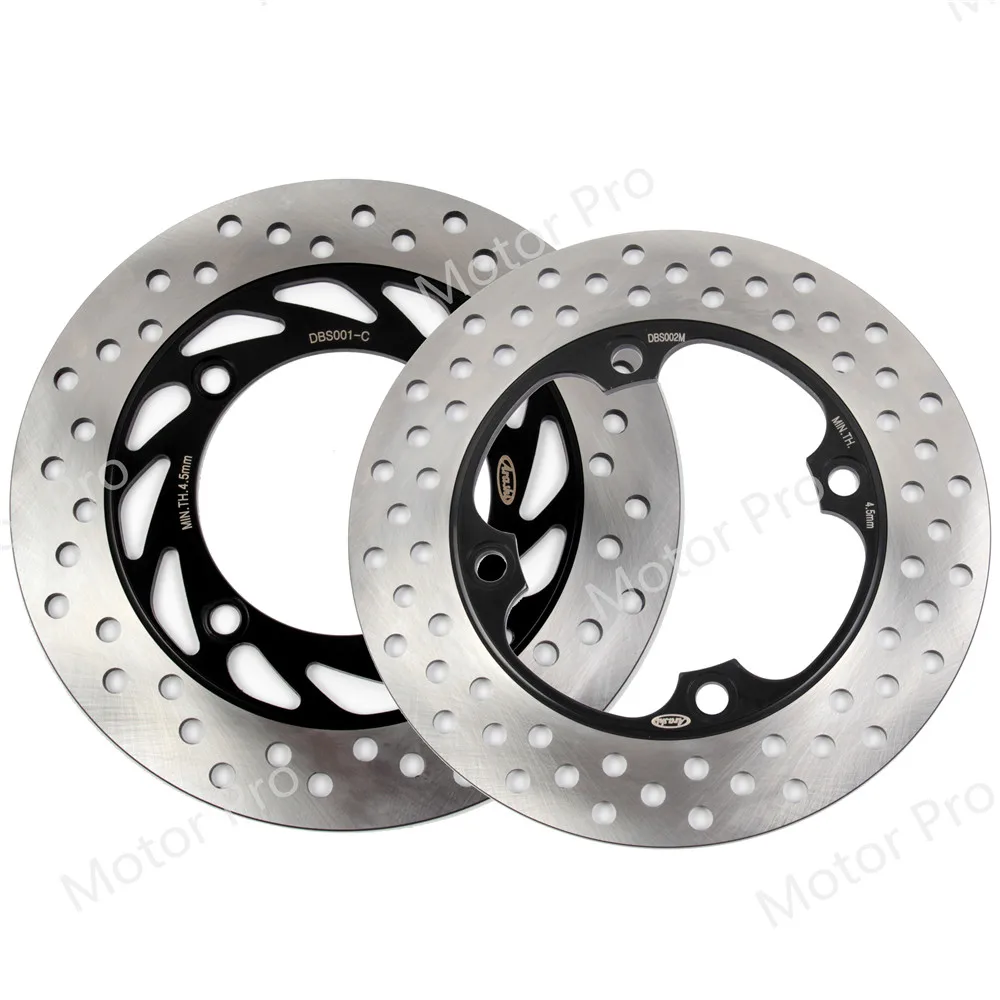 For Honda FORZA 250 2000 - 2004 JAZZ Front Rear Brake Disc Disk Rotor Kits 2001 2002 2003 Motorcycle PANTHEON 125 150 Foresight For Honda FORZA 250 2000 - 2004 JAZZ Front Rear Brake Disc Disk Rotor Kits 2001 2002 2003 Motorcycle PANTHEON 125 150 Foresight