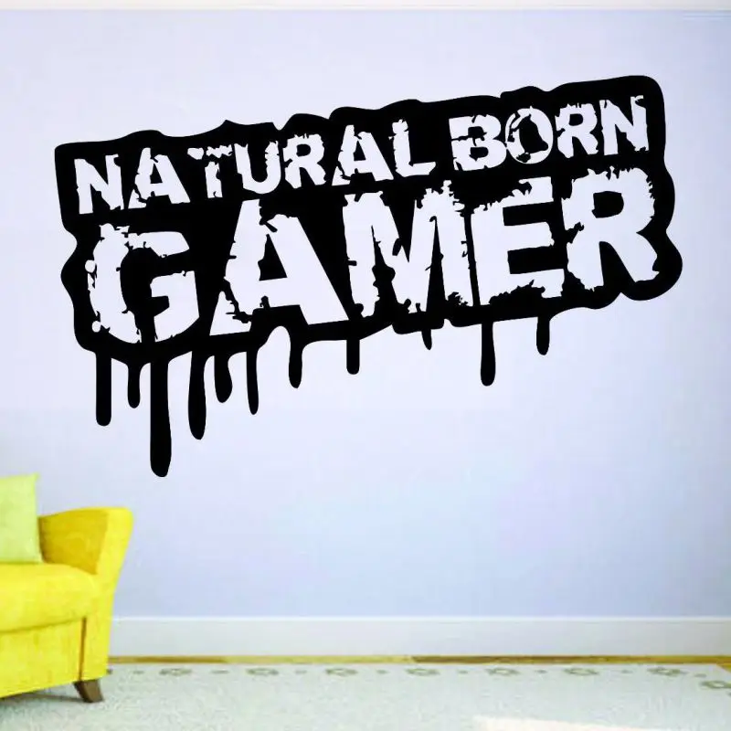 DETAL Gamer Decal Gaming Posters Gamer vinilo Wall Decals Parede Decor Mural etiqueta engomada del juego de video  G-8751