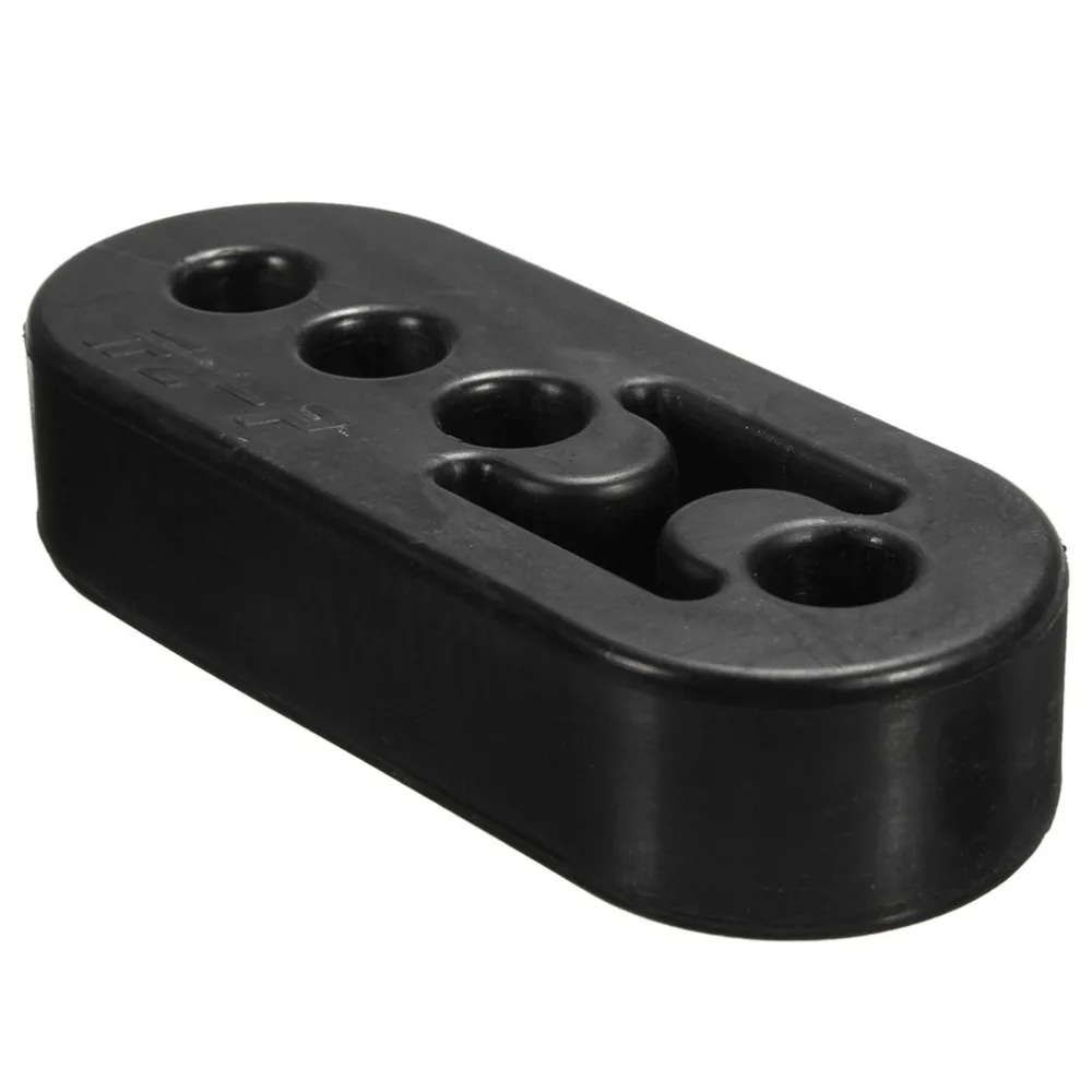 2pcs Universal Car Rubber Exhaust Hanger Pipe Mount Mounting Bracket With 4 12mm Holes Heavy