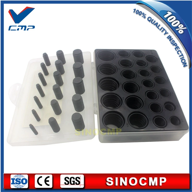 666PCS O-Ring Box Oil Seal Gaskets For Excavator Hyundai R60 R200-5 R210-7 R215 (3)