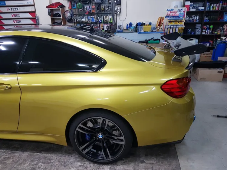 4S F82 M4 2013 год~ Подходит для GTS Стиль углеродного волокна задний спойлер GTS карбоновый спойлер F82 M4 участки ткани из углеродного волокна