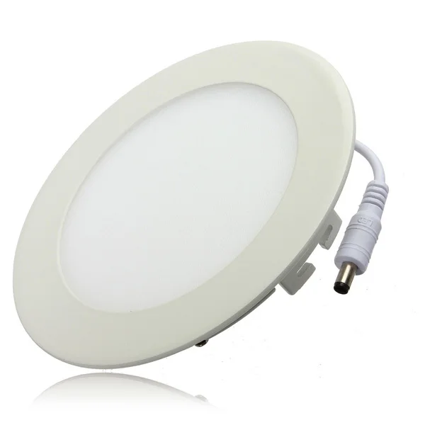 Ultra thin design 24W LED ceiling recessed grid downlight / round panel light 300mm, 1pc/lot