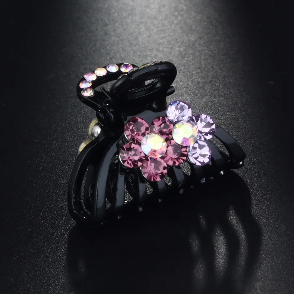 Charms Mini Hair Claw Clips for Women Ladies Hair Barrettes Floral