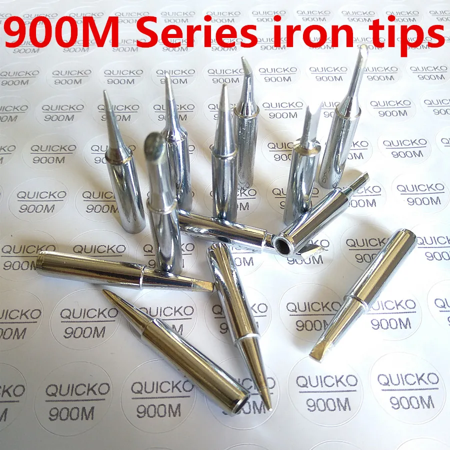 

QUICKO 5/10pcs Lead-free Solder Iron Tips 900M-T For HAKKO SAIKE ATTEN AOYUE KADA YIHUA 936/907/942 Soldering Rework Station