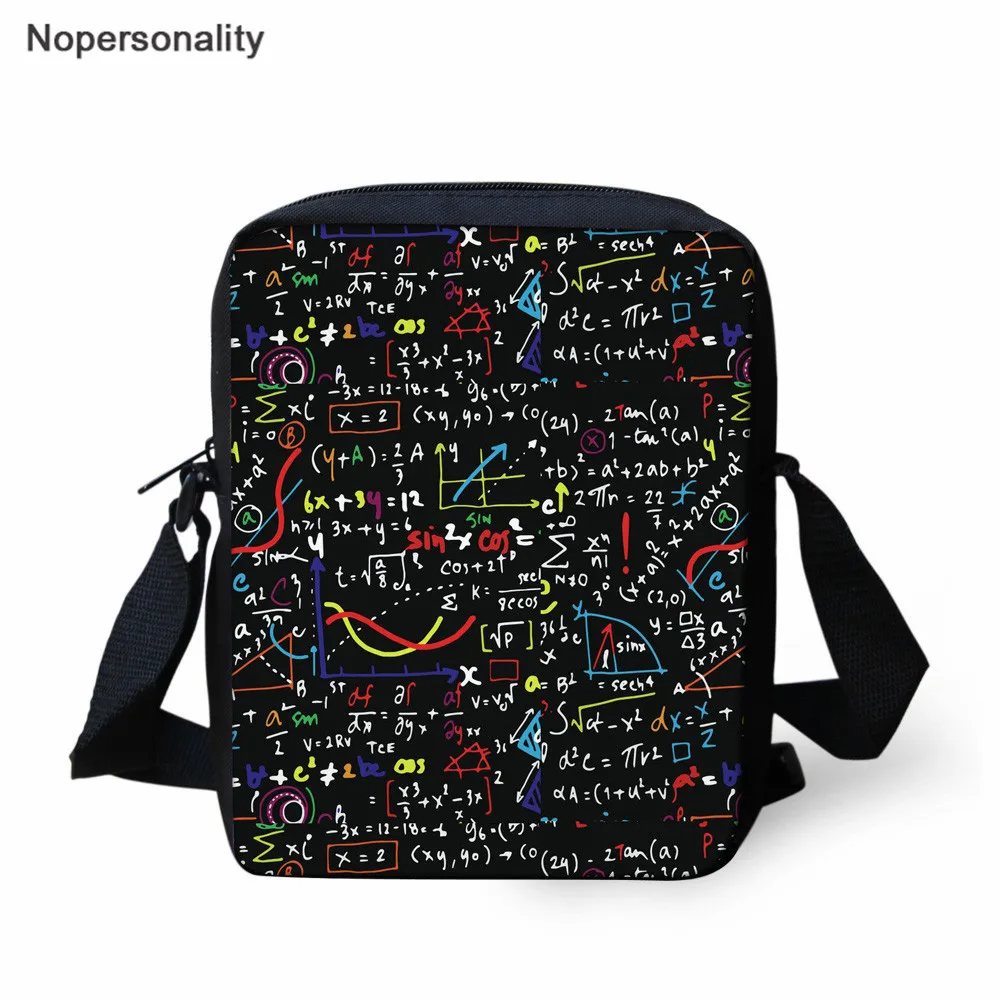 

Nopersonality Mathematical Formula Designer Student Book Bags for Girls Mini School Bags Children Fashion Small Messenger Bags