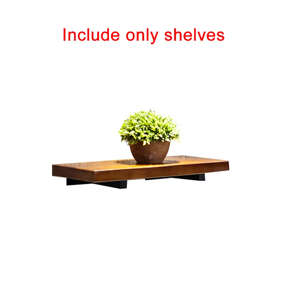 

Storage Rack Display Floating Ornament Organization Living Room Space Saving Home Wood Board Wall Shelf Decorative Bookcase
