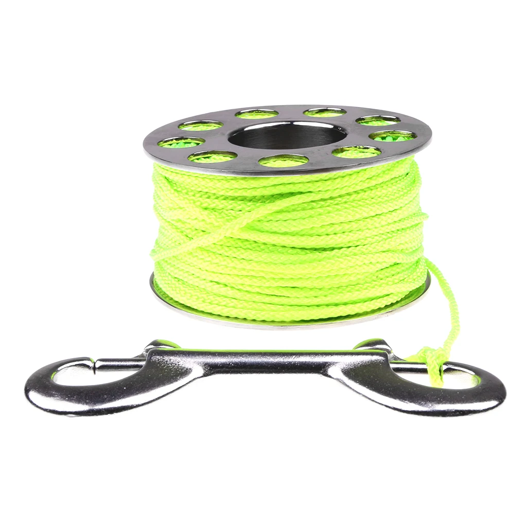 Perfeclan 2019 New Arrival Finger Reel with Stainless Steel Clip Scuba Spool 31m Line Scuba Spool Line Finger Spool