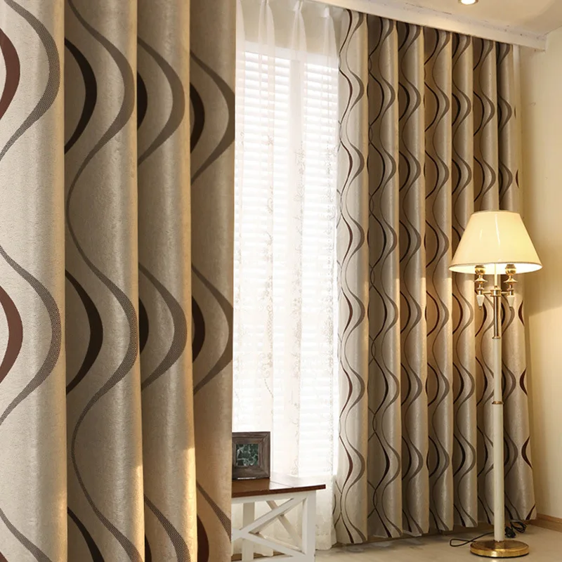 

European High-grade Jacquard Thickening Shading Curtains for Living Dining Room Bedroom.