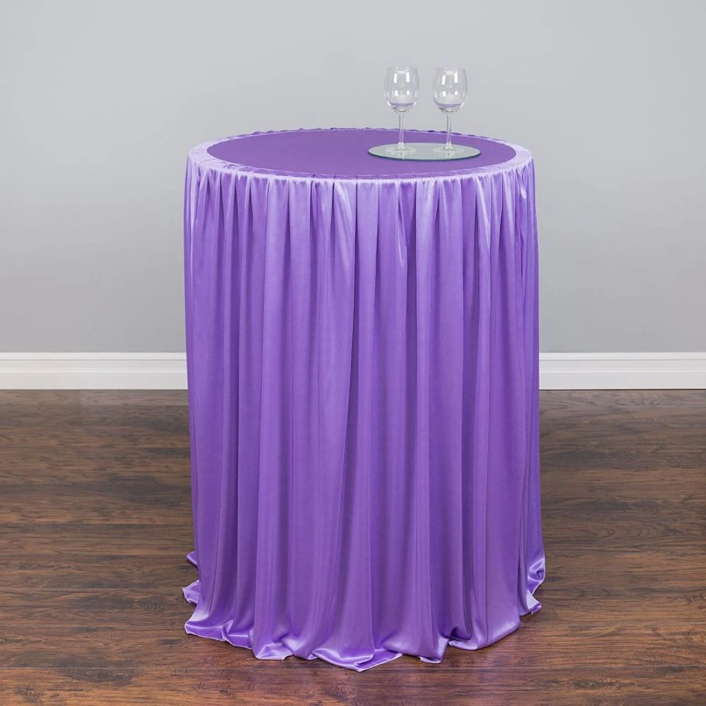 High Top Cocktail Table Cloth Wedding Party Chiffon Stretch Tablecloth