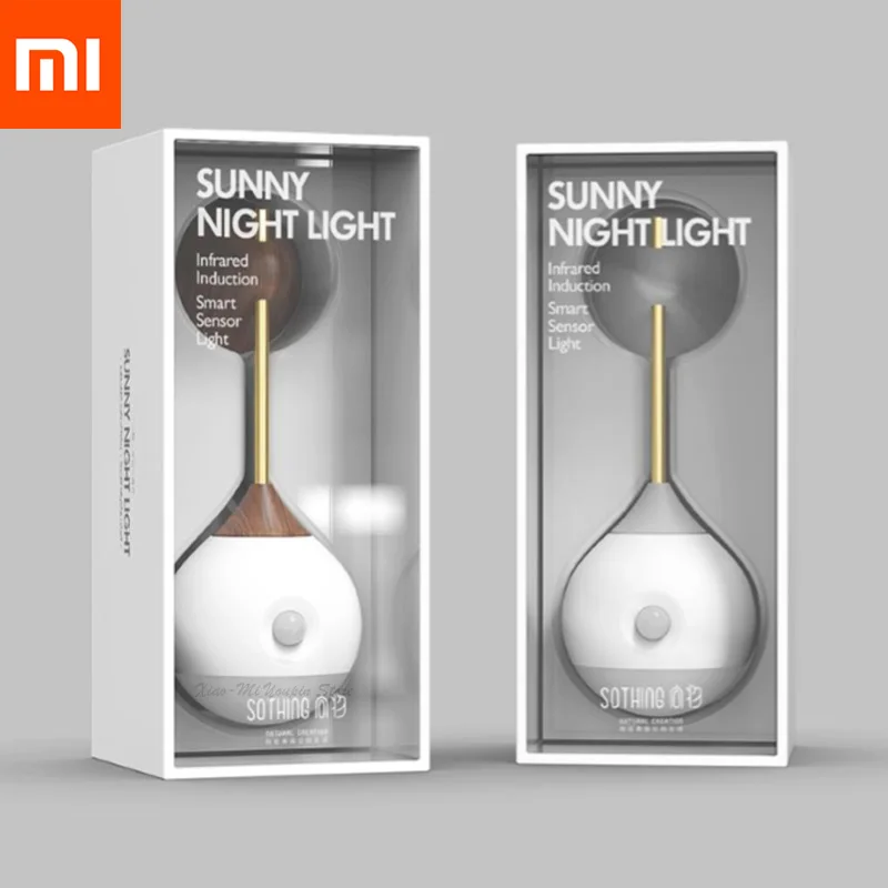 Xiaomi Mijia Youpin, умный датчик, ночник, инфракрасная индукция, зарядка через USB, съемная Ночная лампа для Xiaomi, умный дом