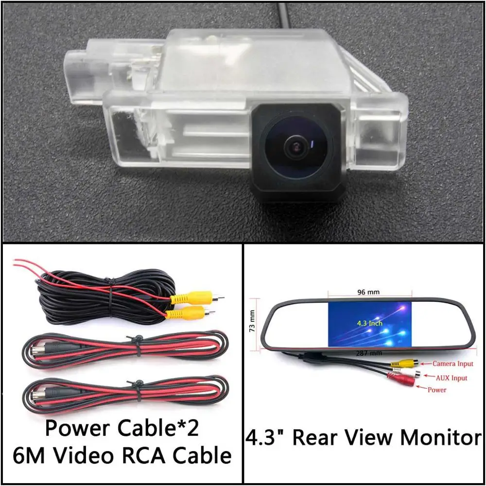 HD 1280*720 резервная камера заднего вида для peugeot 508 301 408 508 308 2008 3008 для NISSAN SERENA автомобильный парковочный ЖК-зеркальный монитор - Название цвета: Cam N 4.3 Mirror
