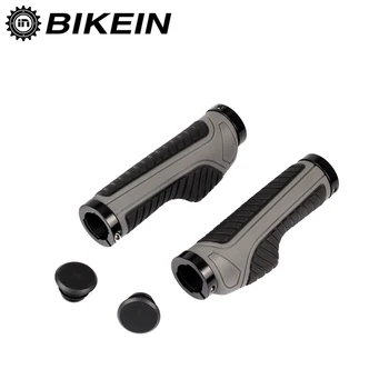 

BIKEIN Ergonomic Anti-skid Mountain Bike Grips Cycling MTB Bicycle Handlebar Durable Rubber Cover Grips Lockable 22mm Bar Ends