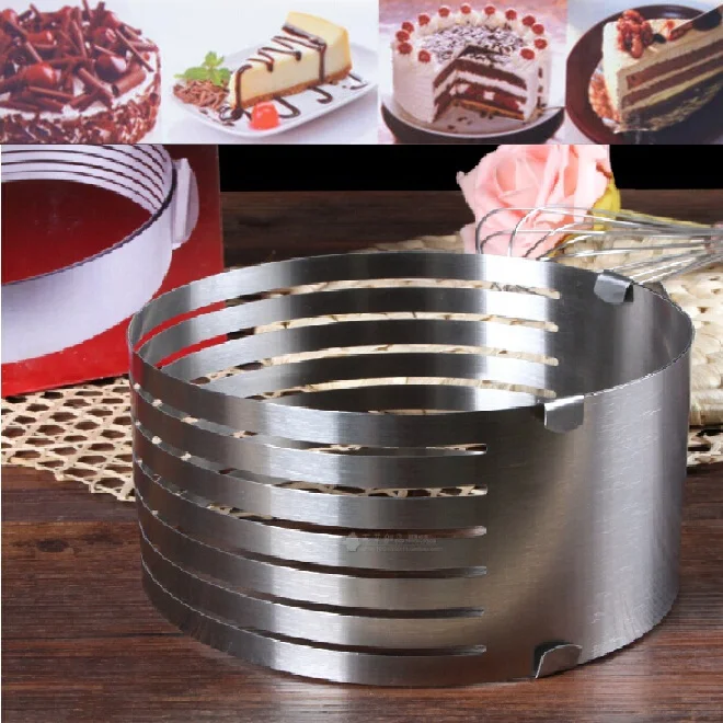 2015 Stainless Layer Cake Slicing Kit Slice Slicer Cutter Tool DIY Pie