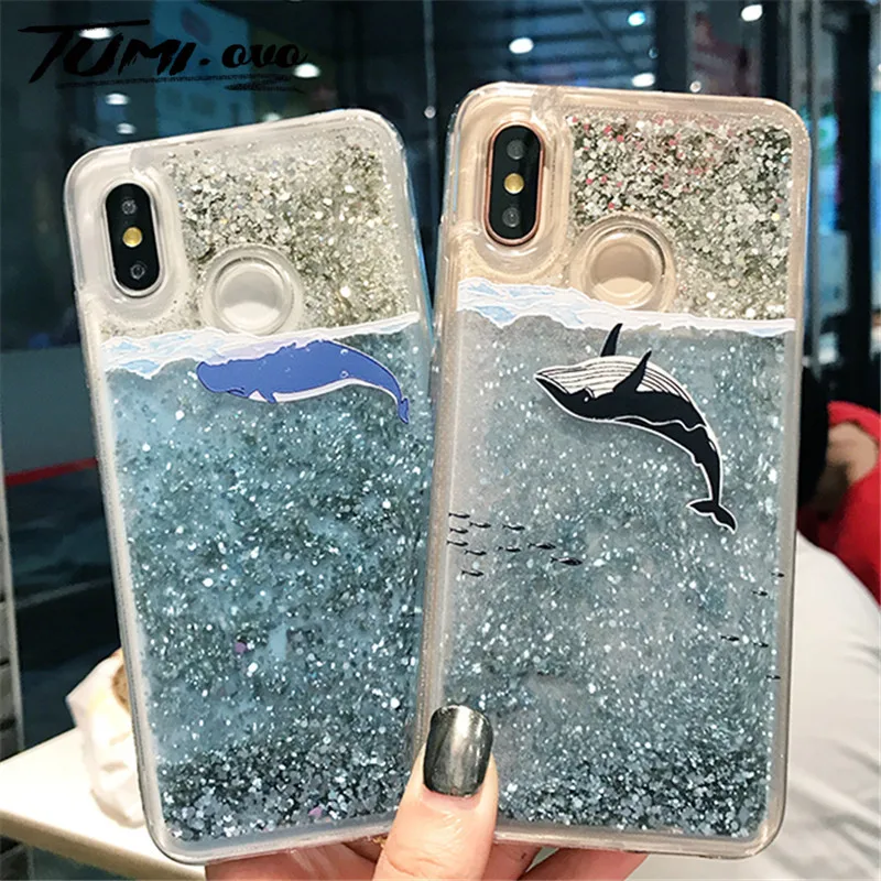 

Dynamic Liquid Quicksand Cover For Xiaom Redmi Note 6 7 Pro 5 Plus S2 Soft Case For Xiaomi 9 SE 8 5X 6X A1 A2 Lite Pocophone F1