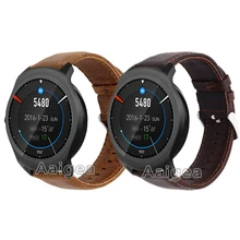 Crazy Horse ремешок из натуральной кожи для Ticwatch 2 E смарт-часы классические Замена кожаные наручные браслеты для ticwatch 2 ремешок