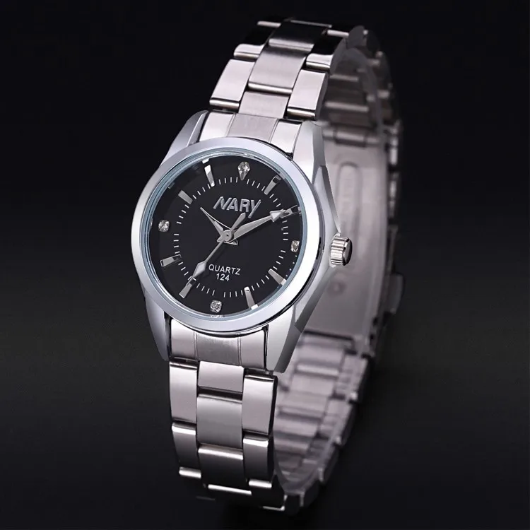 NARY часы для женщин модные роскошные часы Reloj Mujer нержавеющая сталь качество алмаз женские кварцевые часы для женщин Стразы Часы