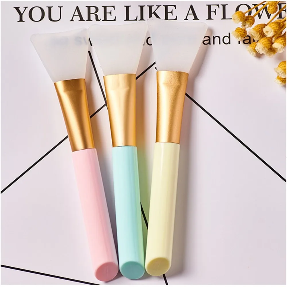

Dropshipping 1/2/3 Pcs Optional Facial Mask Stirring Brush Soft Silicone Mask Brush Women Skin Care Beauty Tool