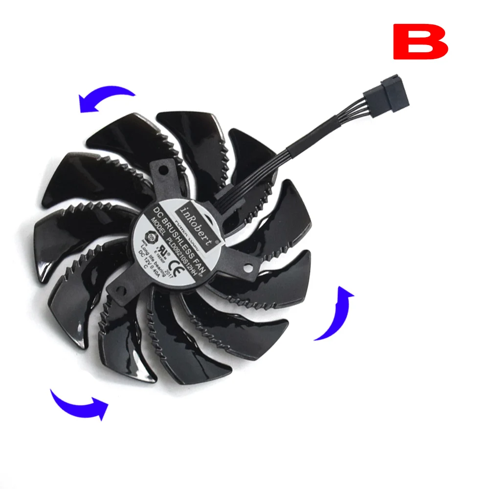 88 мм PLD09210S12HH T129215SU 4Pin кулер вентилятор для Radeon Aorus RX580/570 GIGABYTE GV-RX570AORUS GV-RX580AORUS карт