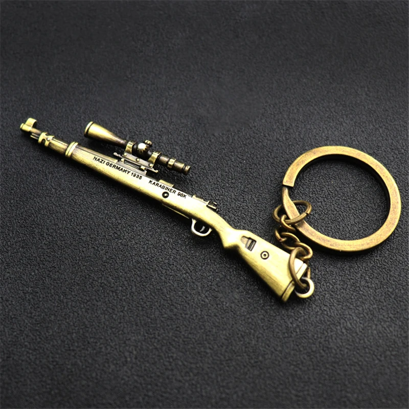  Game PUBG 98K ALL Rifle Model Playerunknown's Battlegrounds Cosplay Costumes Key Chain Keychain