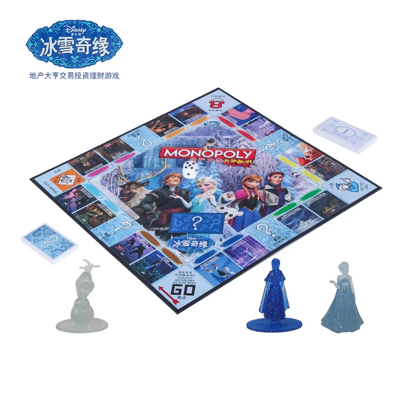 Hasbro Action Toy Figures monopoly Frozen party edition family interactive board game children's checkers Toy for children Hasbro Action Toy Figures monopoly Frozen party edition family interactive board game children's checkers Toy for children