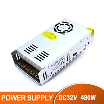 

Power Supply Switch DC 32V 15A 480W Driver Transformer AC110V 220V to DC32V Power Adapter for Led strip lamp CNC CCTV Stepper 4.