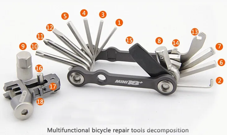 TOPEAK мини 18+ Плюс 19 многофункциональный инструмент для велосипеда с цепным выключателем и чехол TT2518 для велосипедной команды