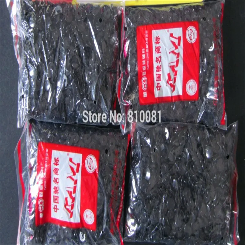

Black KAM Glossy Face Matt Face finish T08 T3 T5 T8 Round PLASTIC SNAPS FASTENER T5 Star SNAP BUTTONS , 1000 Sets/Color , KB02