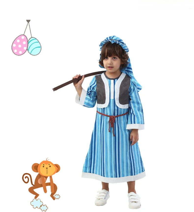 Halloween Costume children Arabia boy female Dubai robe shepherd girl