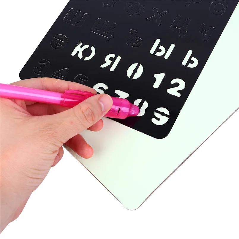 Fluorescent luminous board toy Draw With Light-Fun And Developing Toy And Developing Toy Big Pack 1Pen  Set juguetes #4j19 (10)