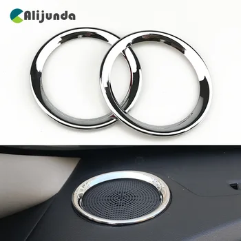 

ABS Chrome Car High Position speaker Sound Decoration Ring For KIA K3 Car Styling Accessories 2 pcs per set