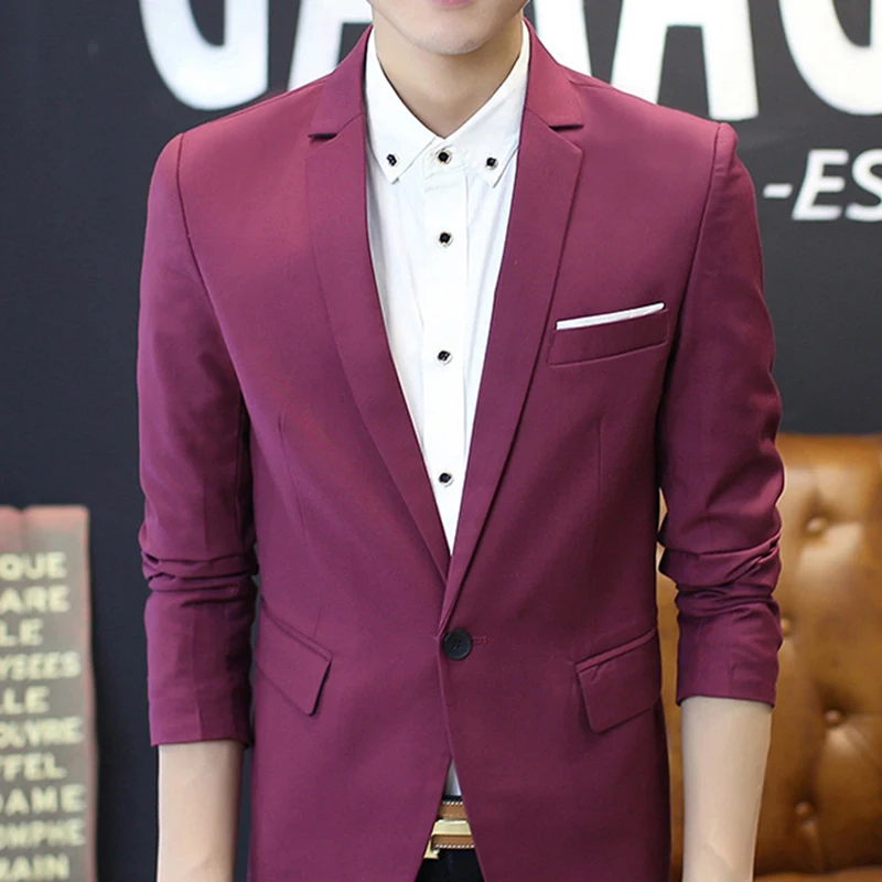 NEW Mens Fashion Brand Blazer British's Style casual Slim Fit suit jacket male Blazers men coat Terno Masculino M-3XL