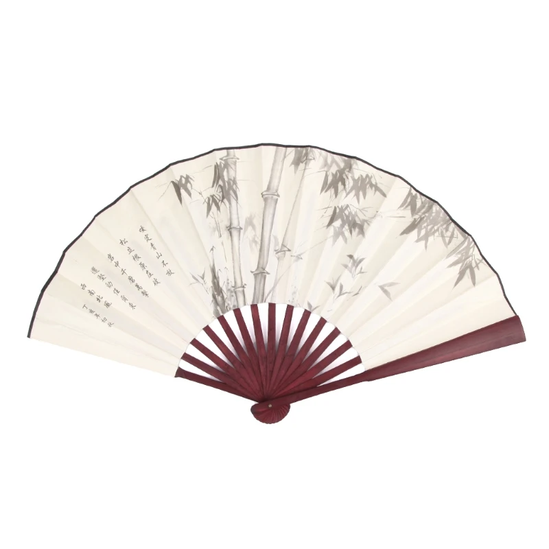 Chinese Style Hand Held Folding Silk Fan For Wedding Event And Party Supplies Beautiful hand-crafted